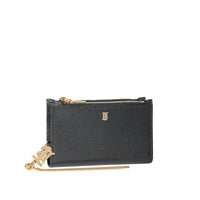 BLACK Portefeuille en cuir Monogram avec dragonne amovible