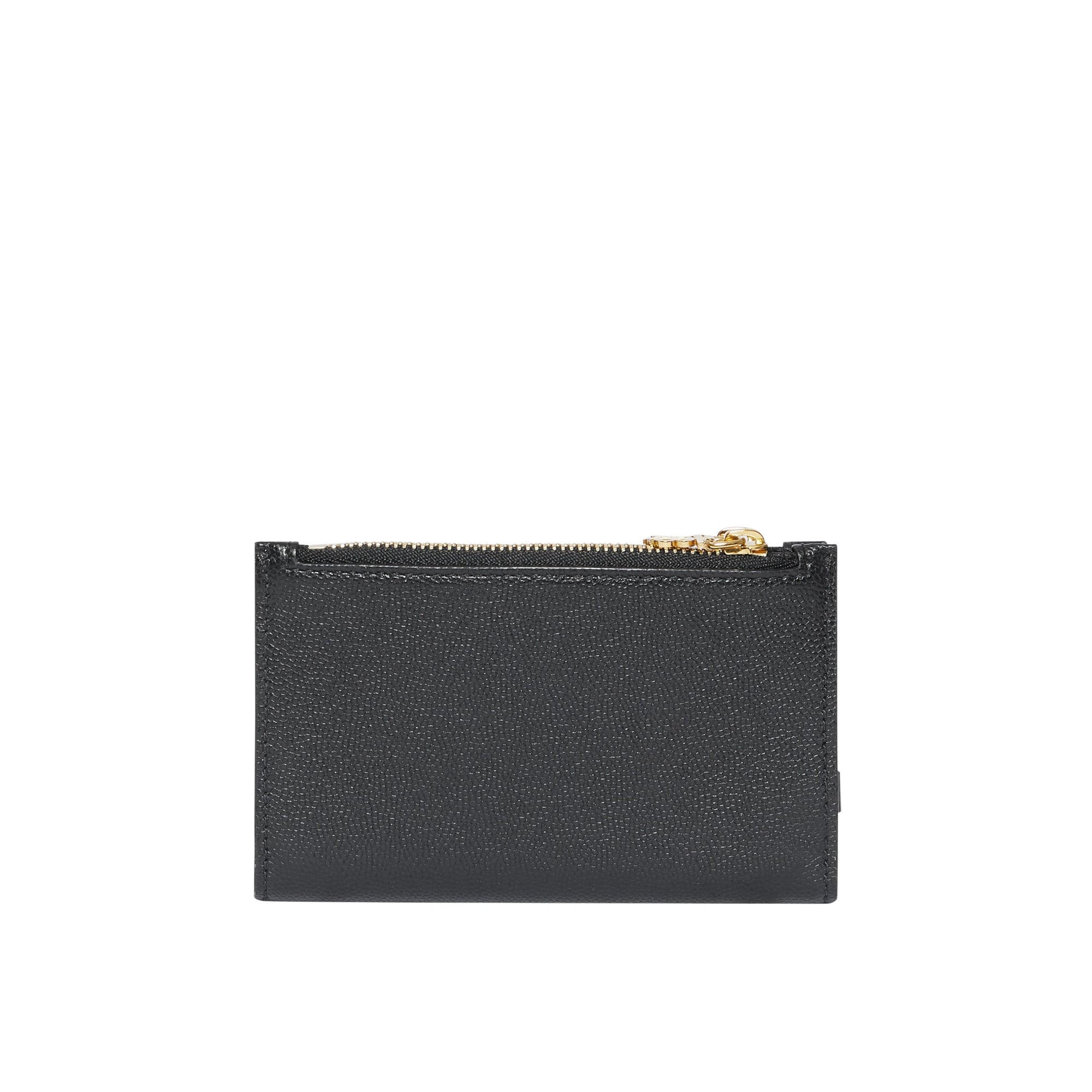 BLACK Portefeuille en cuir Monogram avec dragonne amovible