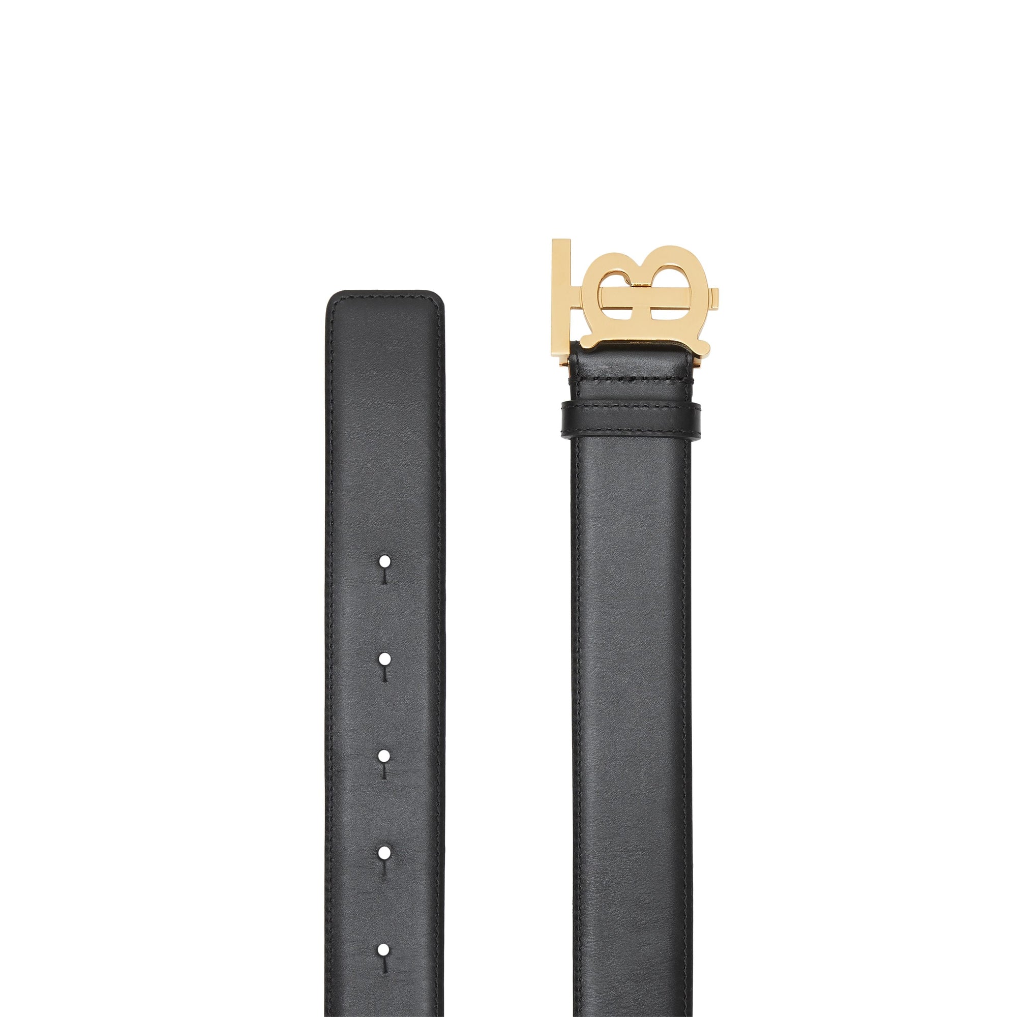 BLACK Ceinture en cuir Monogram