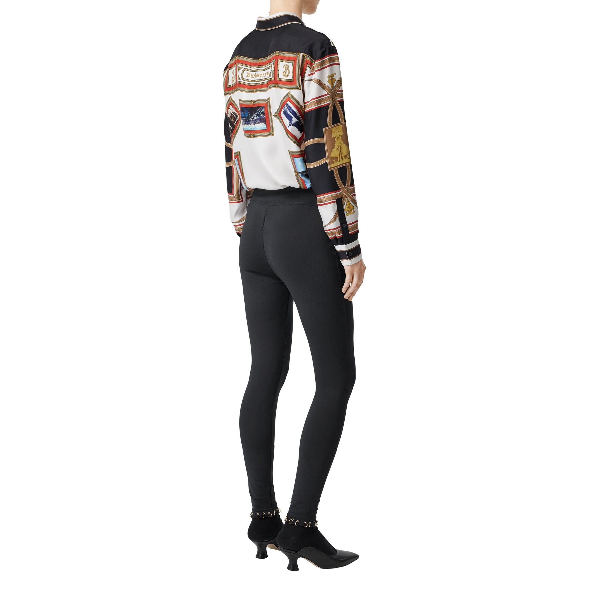 Legging en jersey stretch avec anneau - Noir