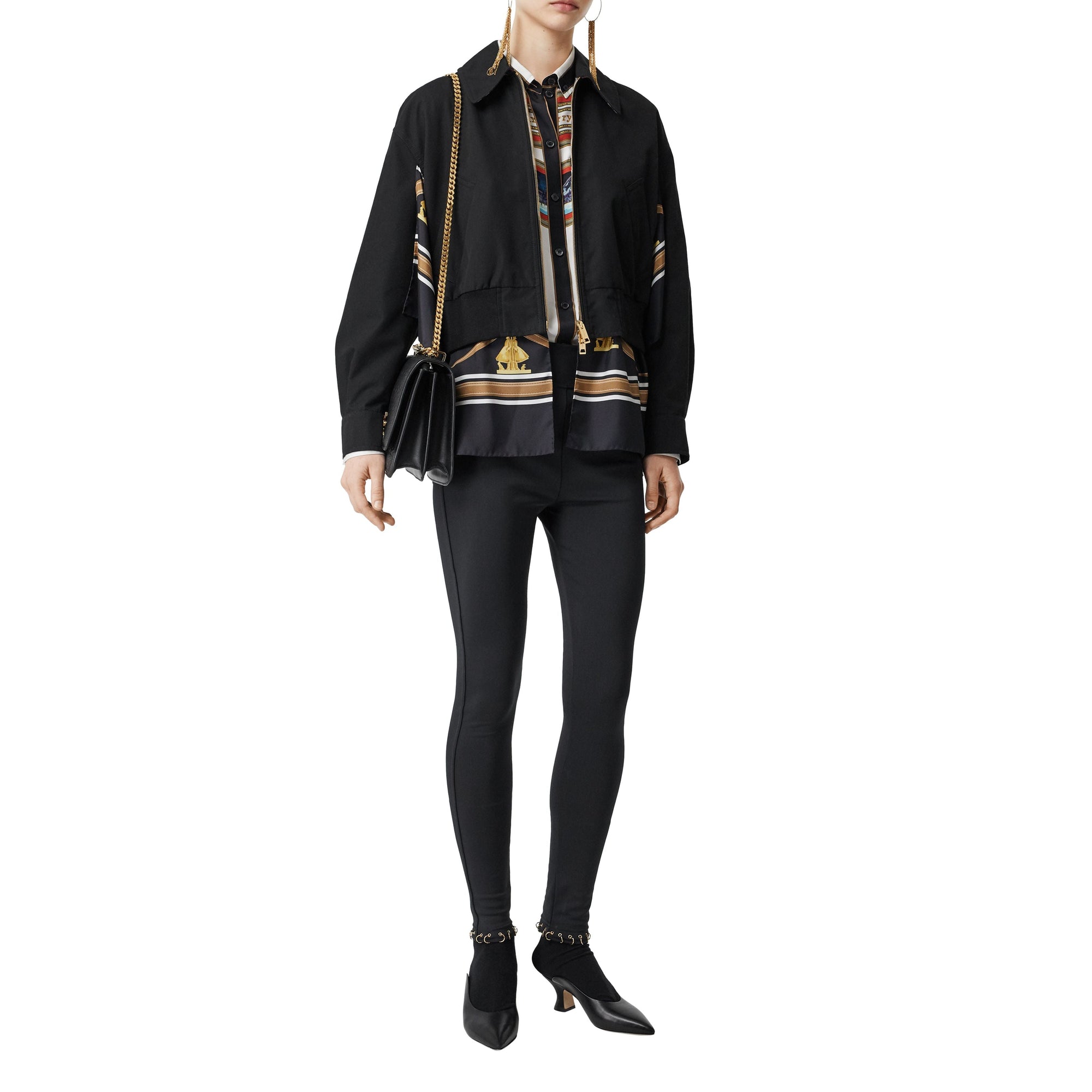 Legging en jersey stretch avec anneau - Noir