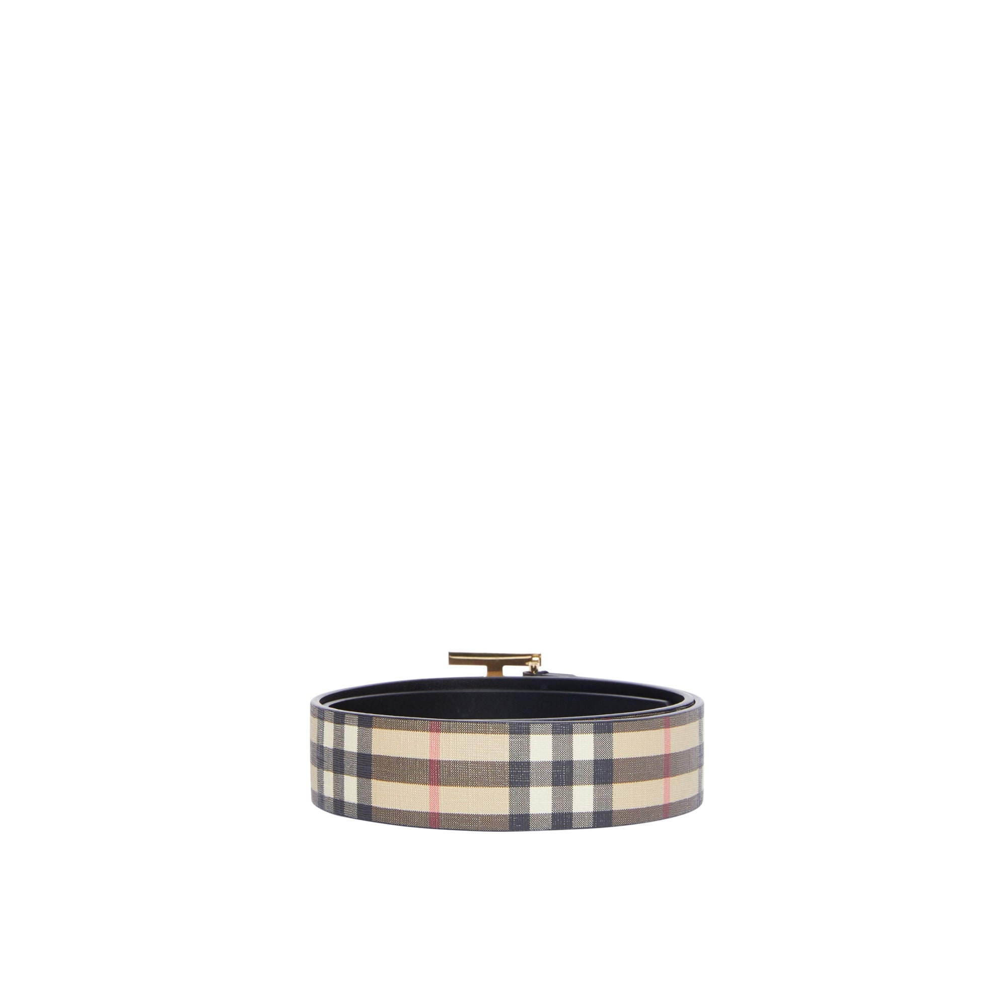 ARCHIVE BEIGE Ceinture en toile écologique Vintage check et Monogram