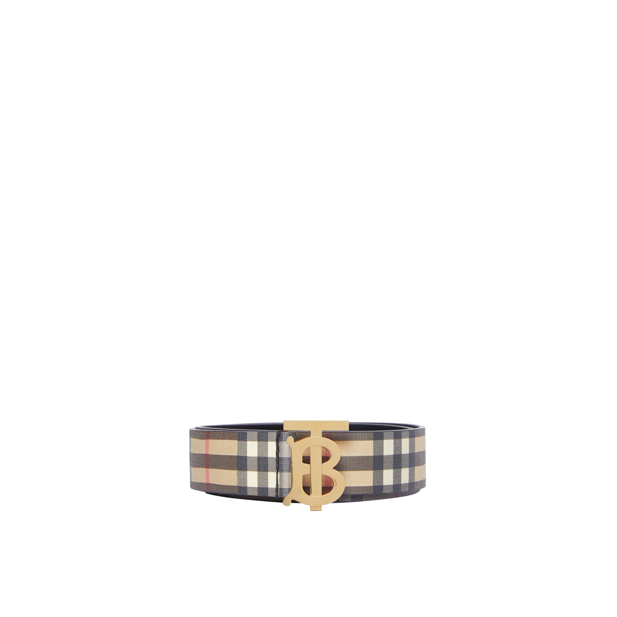 ARCHIVE BEIGE Ceinture en toile écologique Vintage check et Monogram