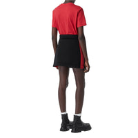 Minijupe en néoprène avec logo - Noir