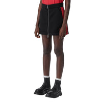 Minijupe en néoprène avec logo - Noir