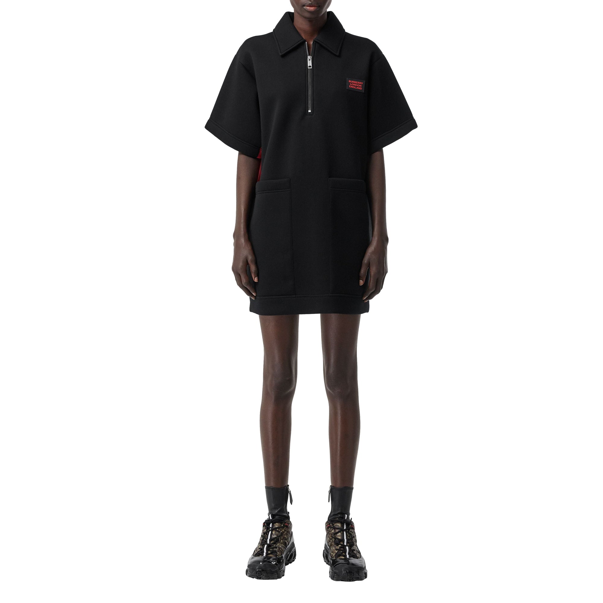 Minirobe en néoprène bicolore - Noir
