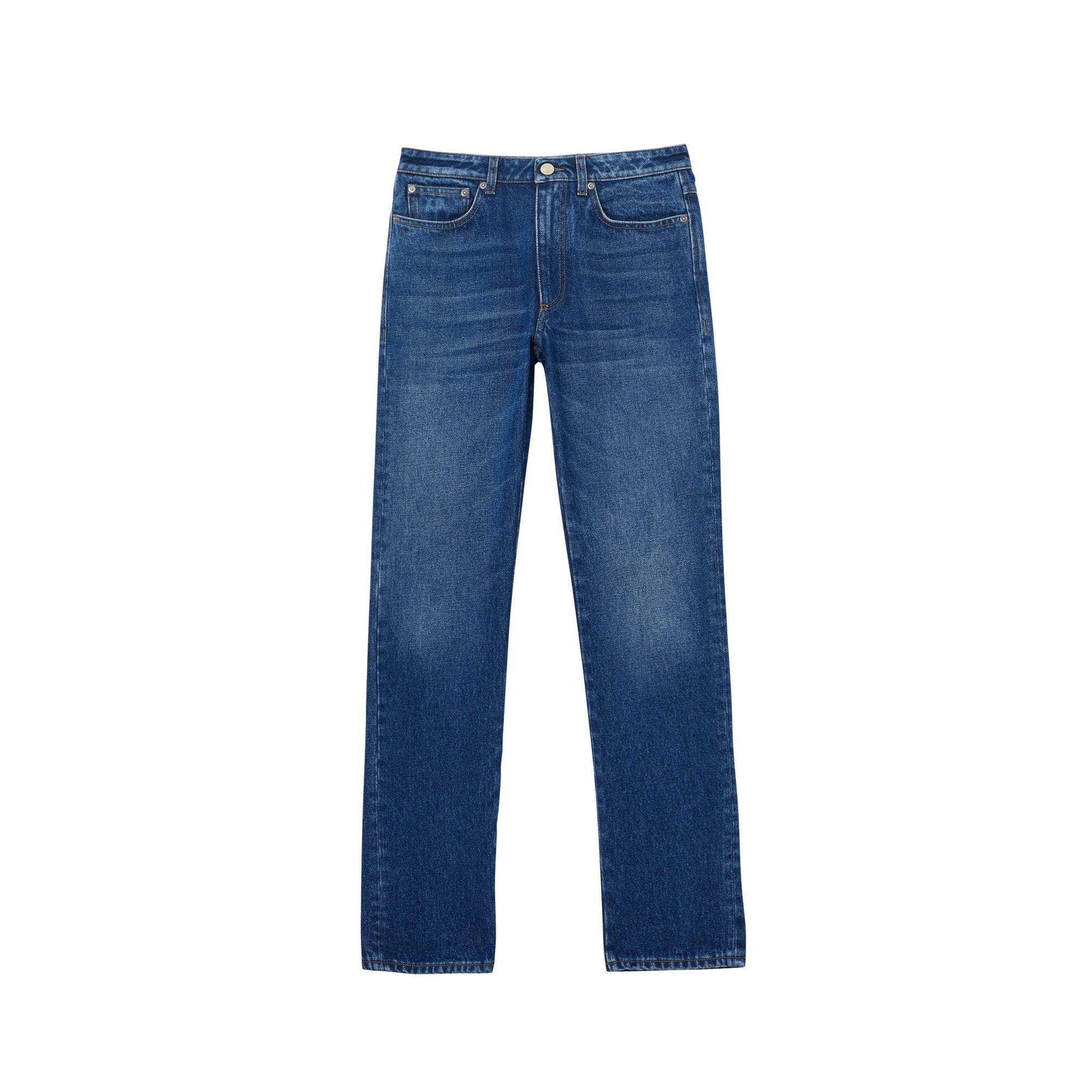 Jean droit avec logo - Indigo