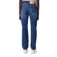 Jean droit avec logo - Indigo