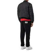 Bomber réversible en jacquard d'econyl® monogram - Noir