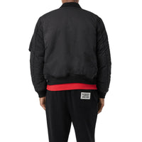 Bomber réversible en jacquard d'econyl® monogram - Noir