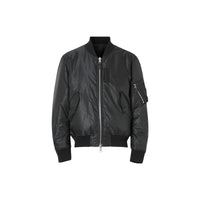 Bomber réversible en jacquard d'econyl® monogram - Noir