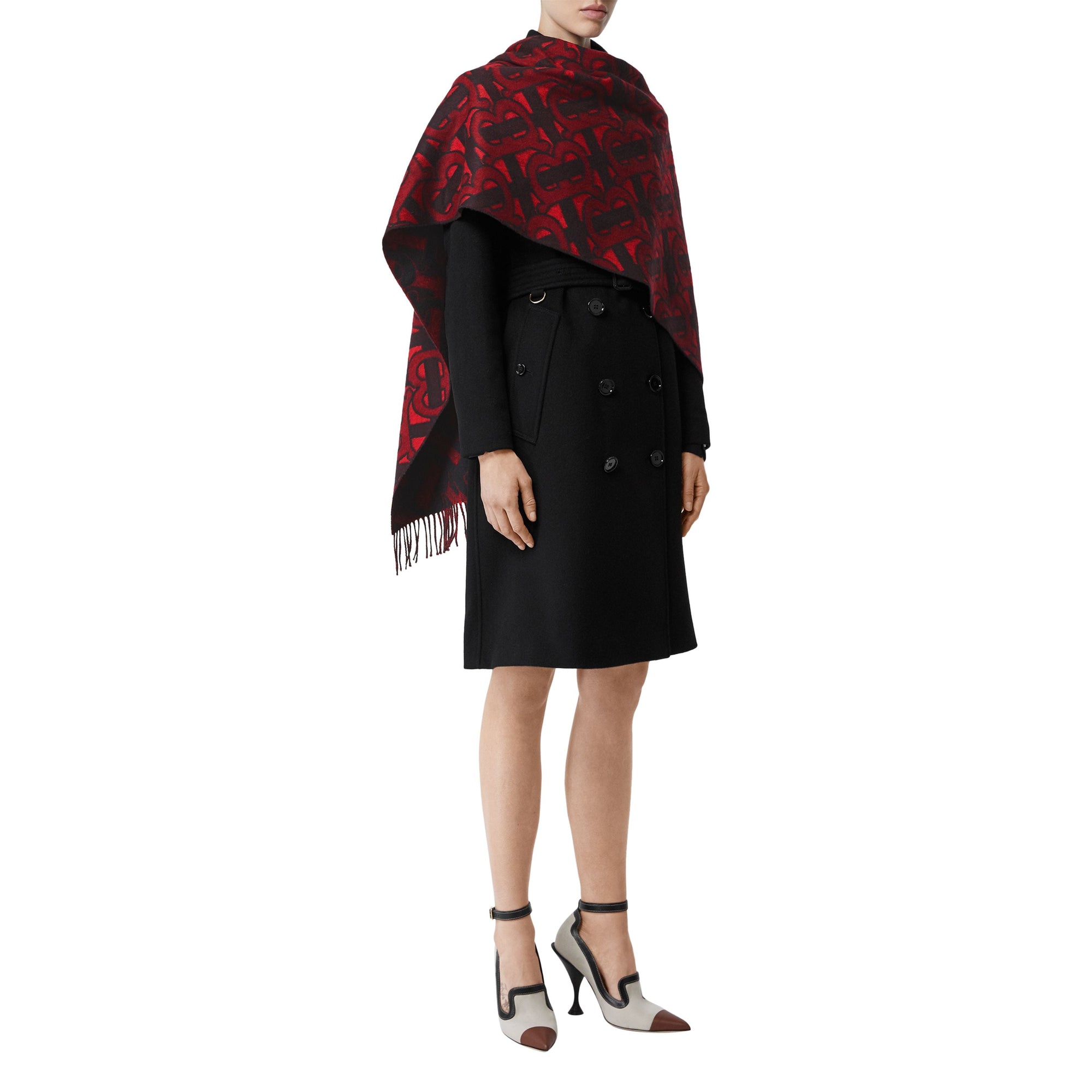 CRIMSON Écharpe en jacquard de cachemire Monogram