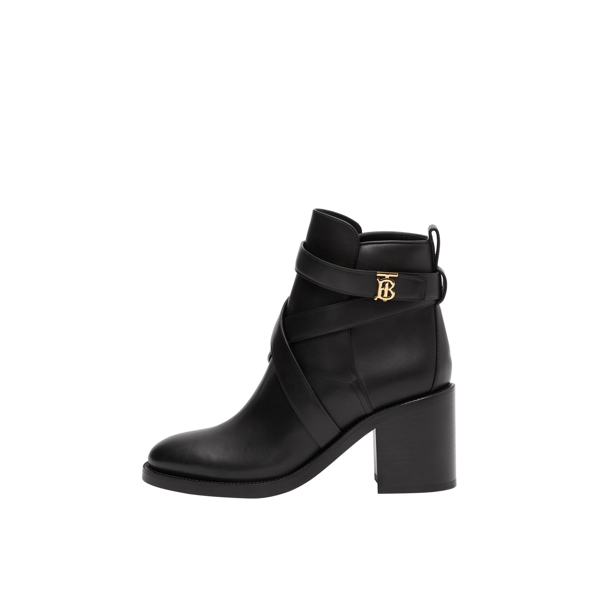 BLACK Bottines en cuir Monogram