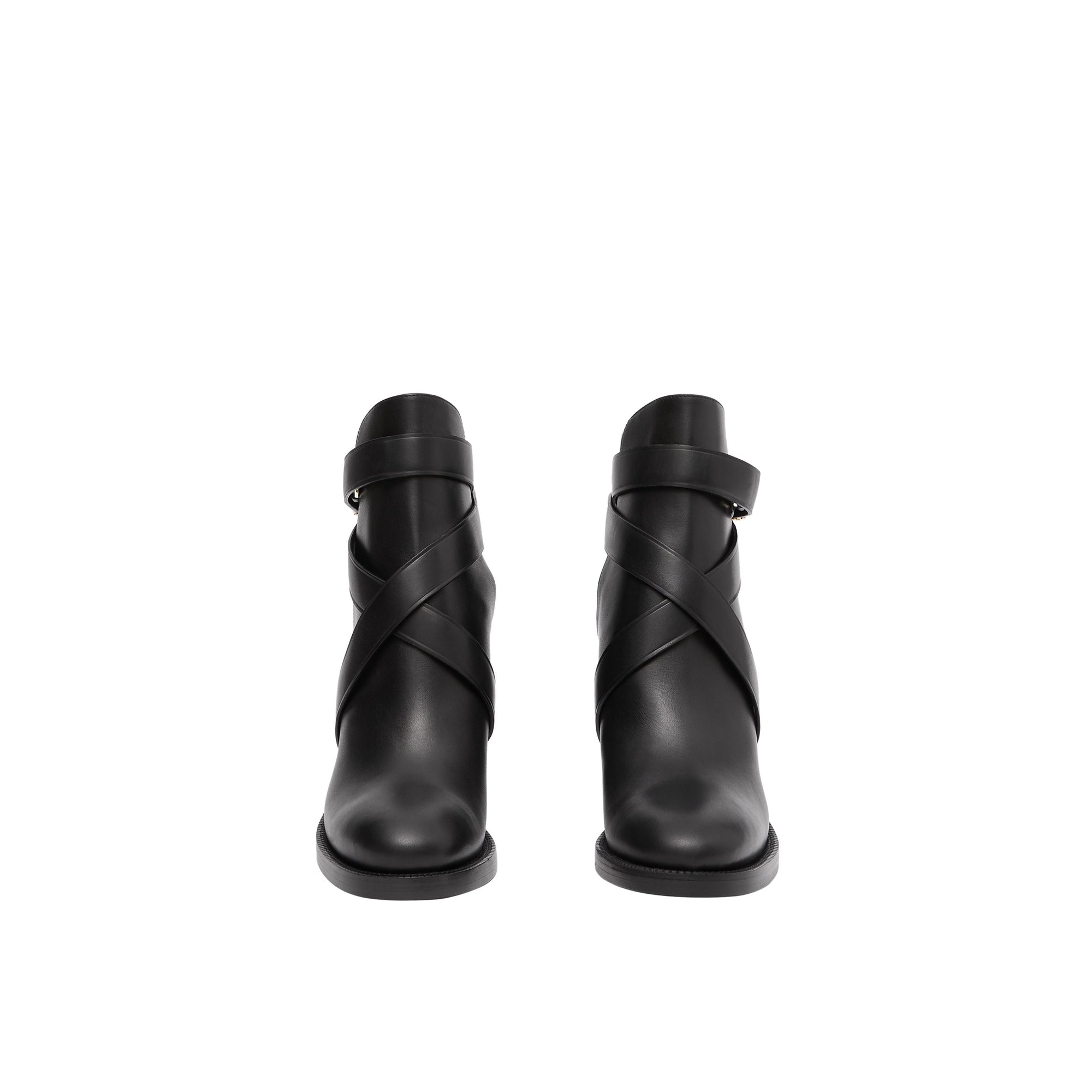 BLACK Bottines en cuir Monogram