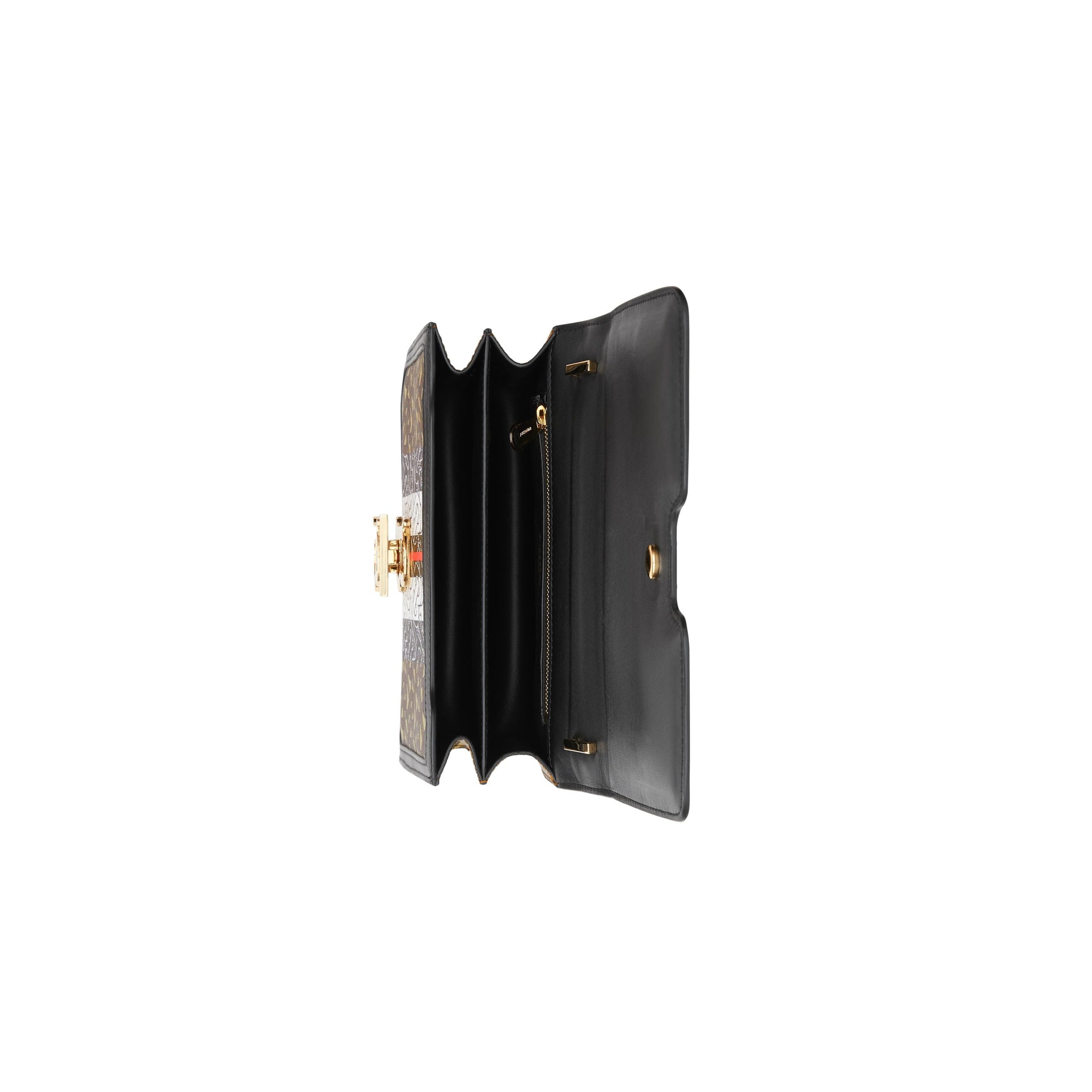 Petit sac TB en toile écologique rayé Monogram - Brun Bride