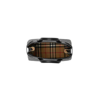 BLACK Petit sac The Banner en cuir avec Vintage check