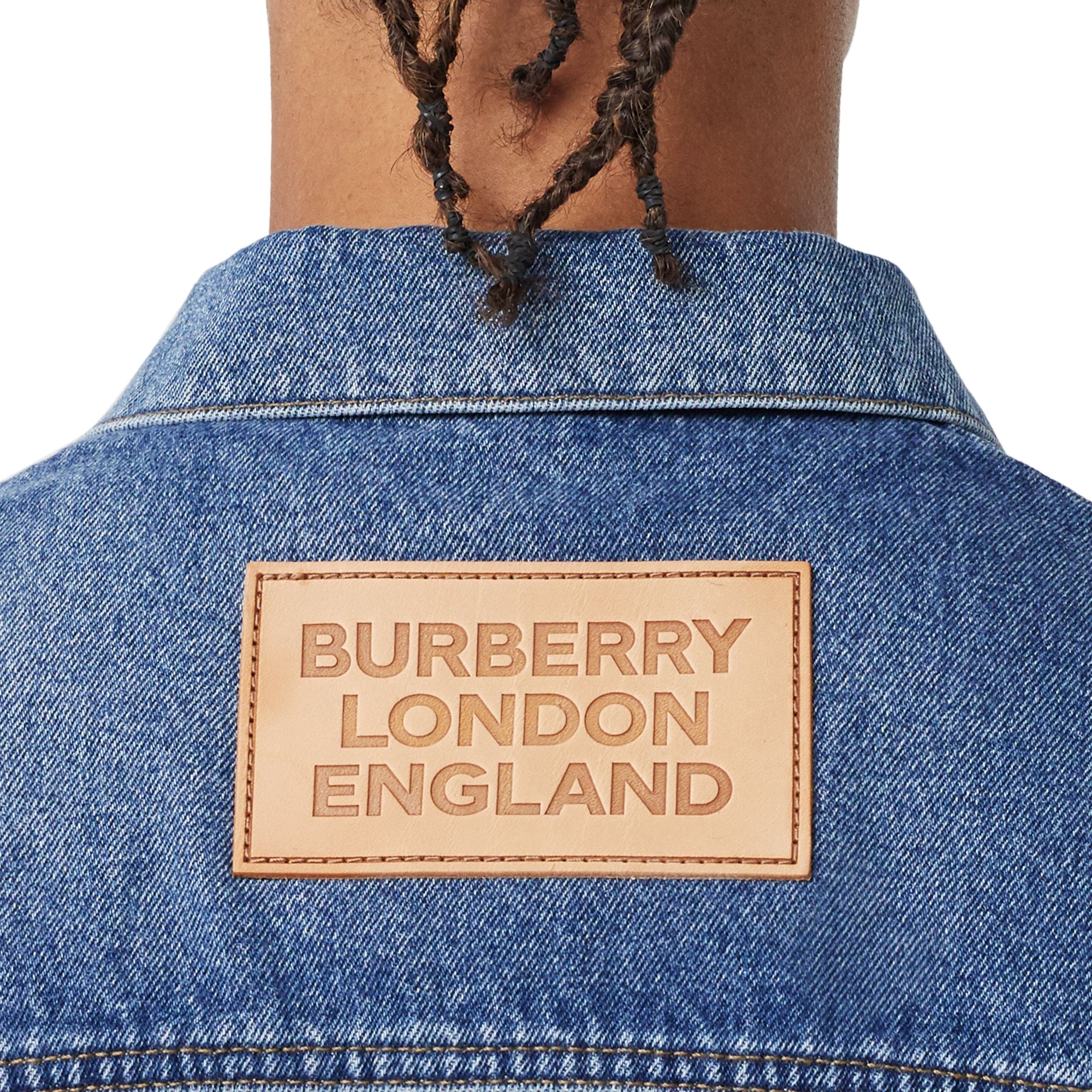 Veste en denim délavé - Bleu indigo