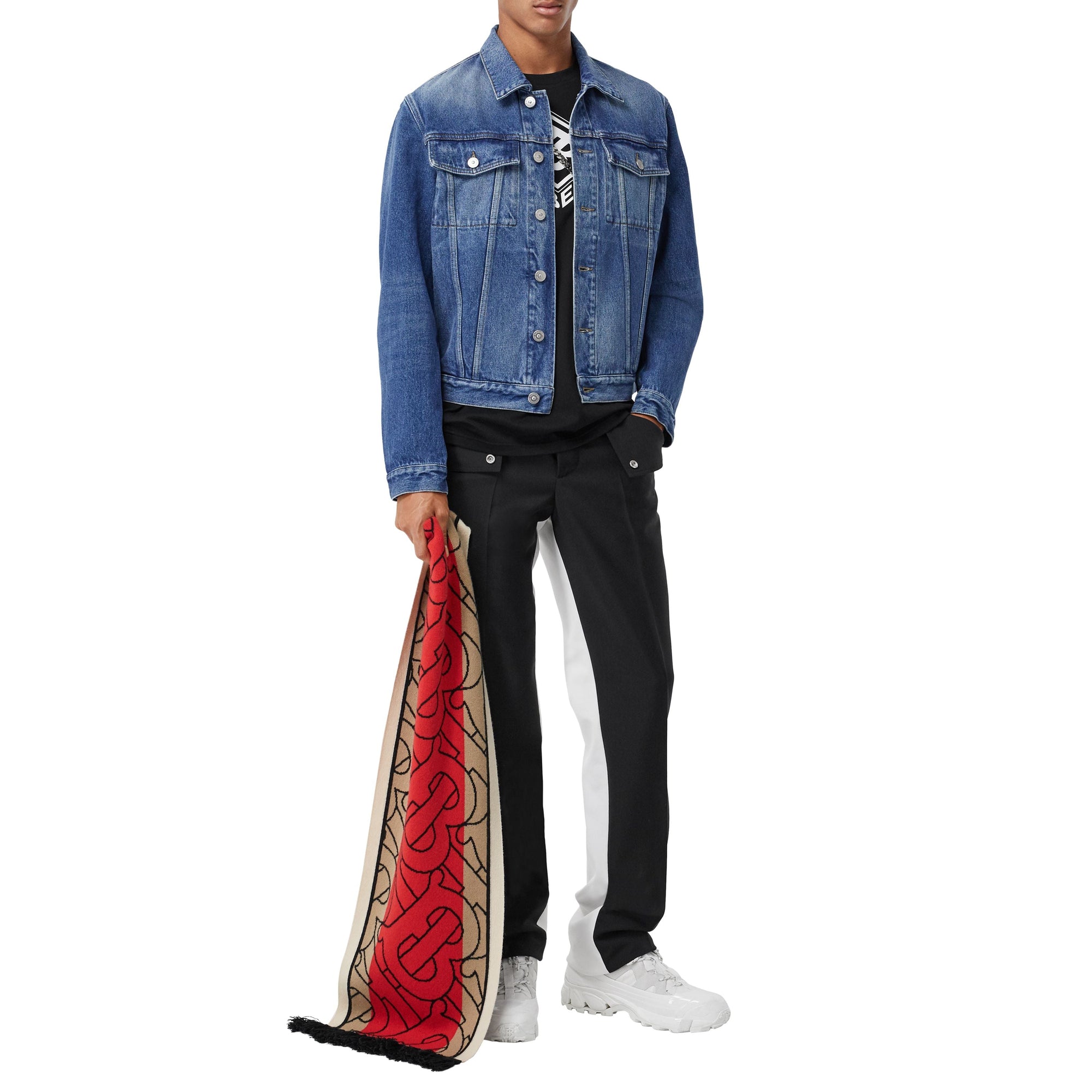 Veste en denim délavé - Bleu indigo
