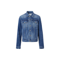 Veste en denim délavé - Bleu indigo