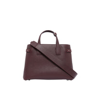 MAHOGANY RED Sac The Banner moyen en cuir avec Vintage check