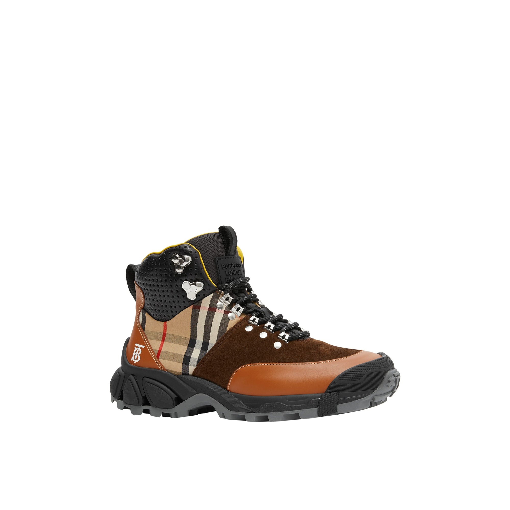 Bottines tor en cuir - Beige d'archive & hâle