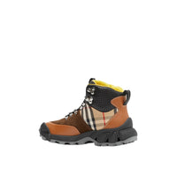 Bottines tor en cuir - Beige d'archive & hâle