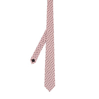 PALE PINK Cravate classique en jacquard de soie Monogram