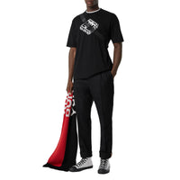 Pantalon chino slim en flanelle de laine - Noir