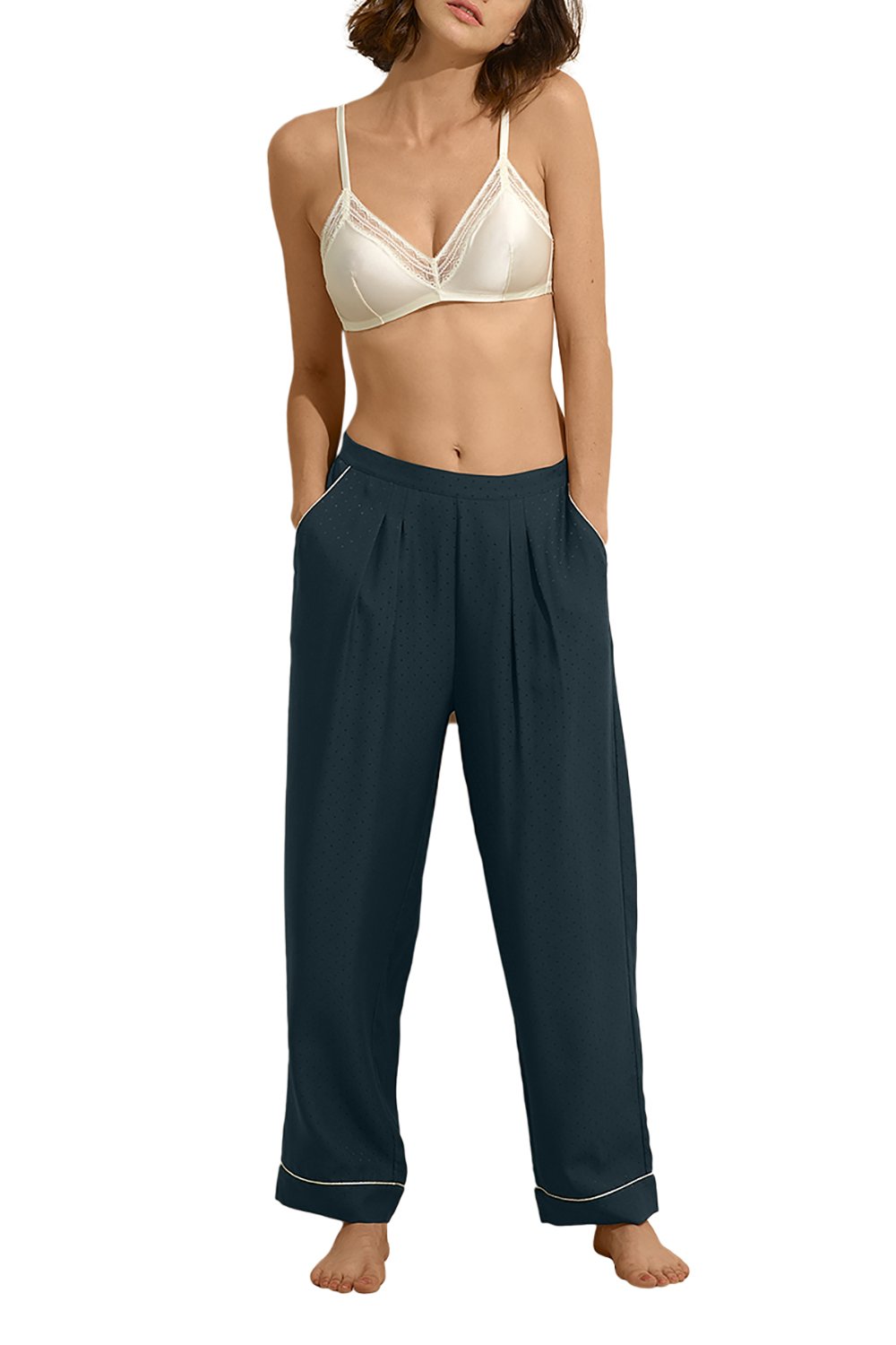 Pantalon Passport - Reglisse & Ivoire
