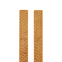 Foulard ultrafin en soie Monogram avec rayures iconiques et imprimé écaille de poisson - Camel Doux