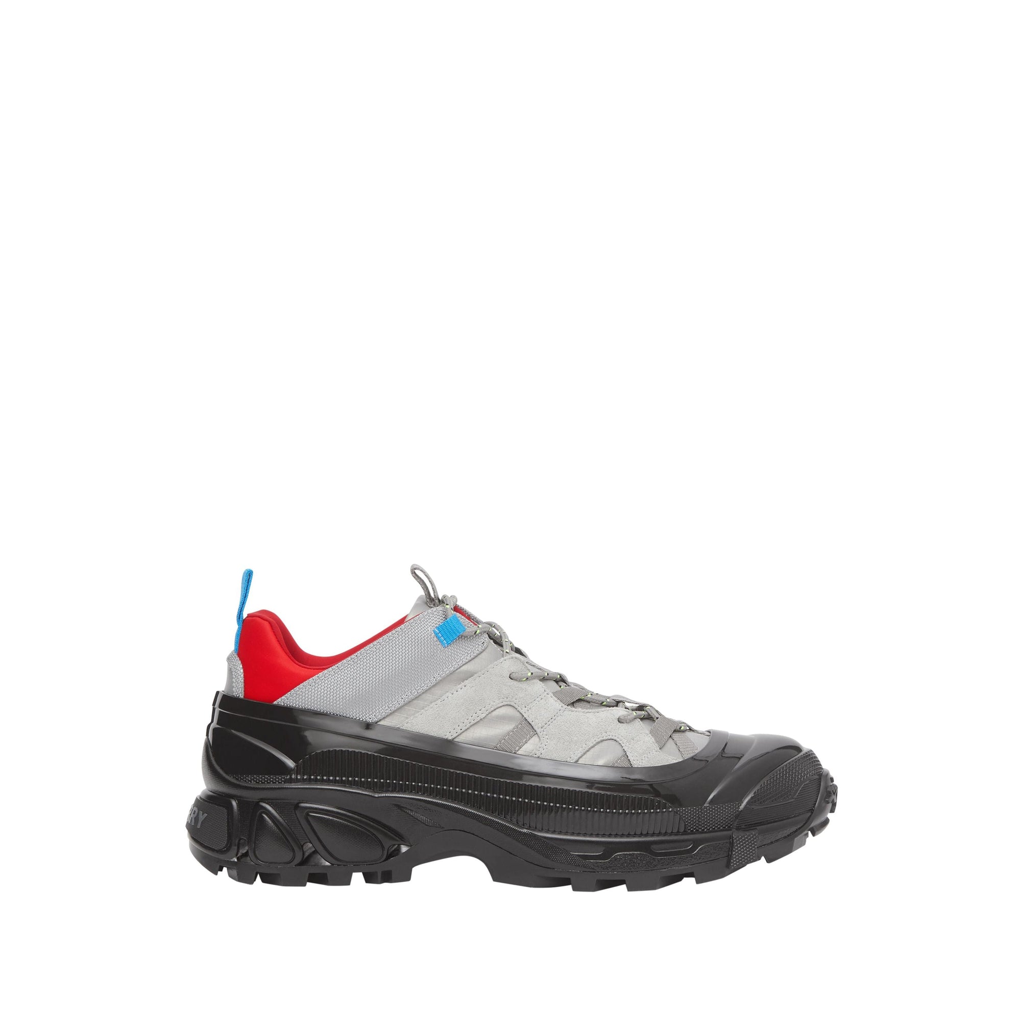 Sneakers arthur en nylon et cuir velours - Gris bleu