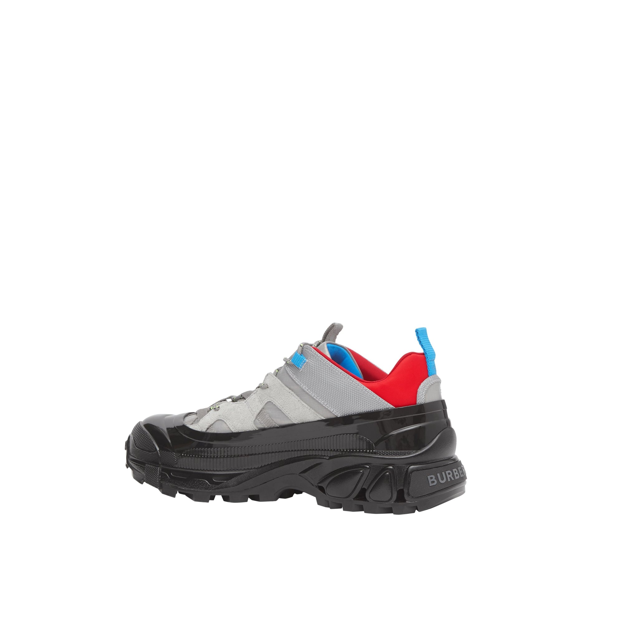 Sneakers arthur en nylon et cuir velours - Gris bleu