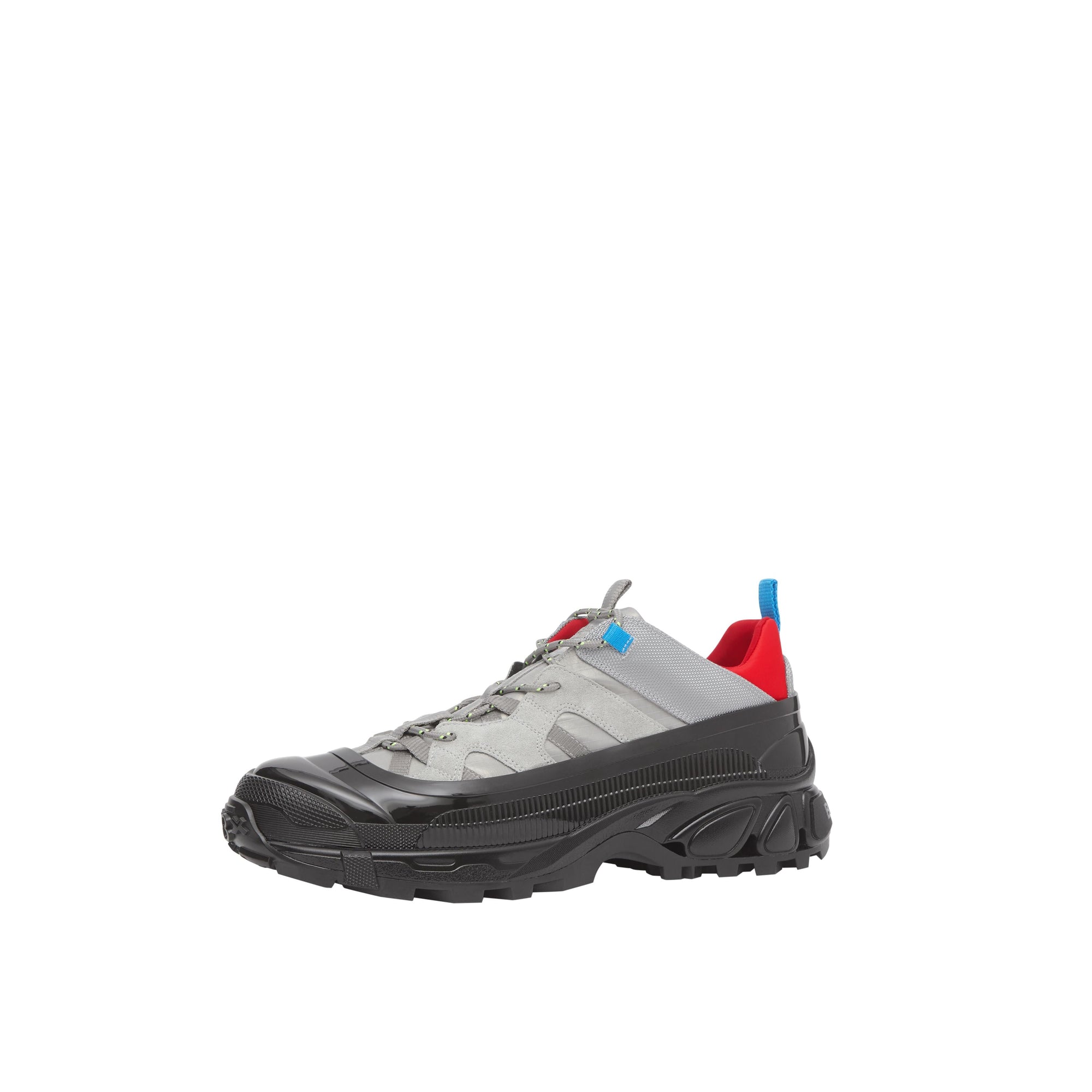 Sneakers arthur en nylon et cuir velours - Gris bleu