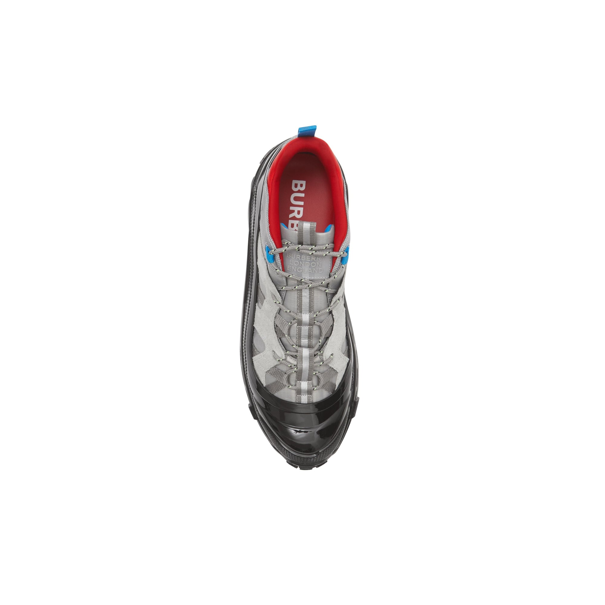 Sneakers arthur en nylon et cuir velours - Gris bleu