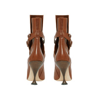 Bottines en cuir à brides - Hâle