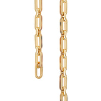 Collier à maillons en résine et plaqué or - Or Clair & Corne