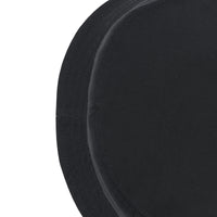 Bob en sergé de coton avec logo - Noir