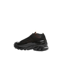 Sneakers arthur en nylon et cuir velours - Noir & orange vif