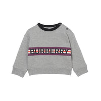 Sweat-shirt en jersey avec logo - Camaïeu de gris
