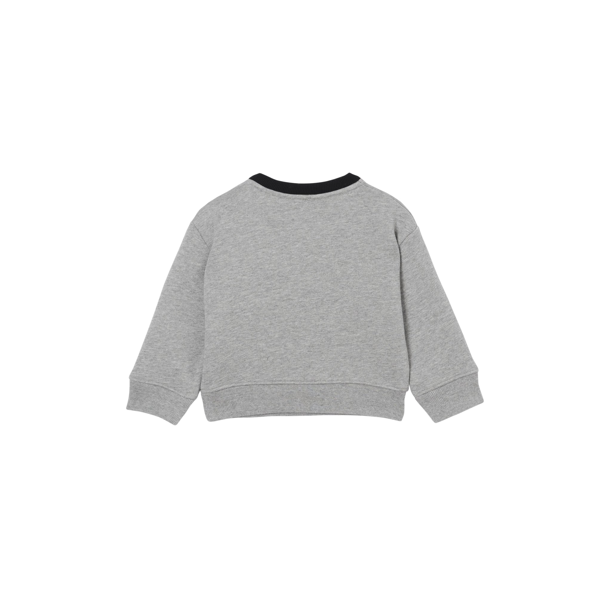 Sweat-shirt en jersey avec logo - Camaïeu de gris