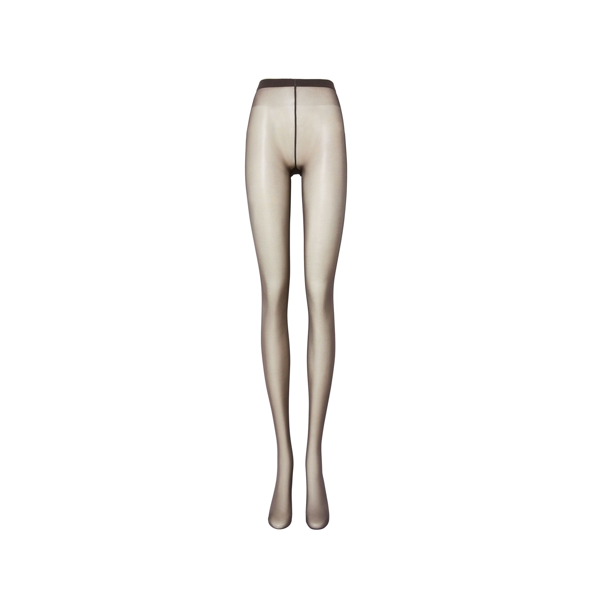 Collants avec coutures monogram - Moka foncé
