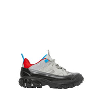 Sneakers arthur en nylon et cuir velours - Gris & rouge