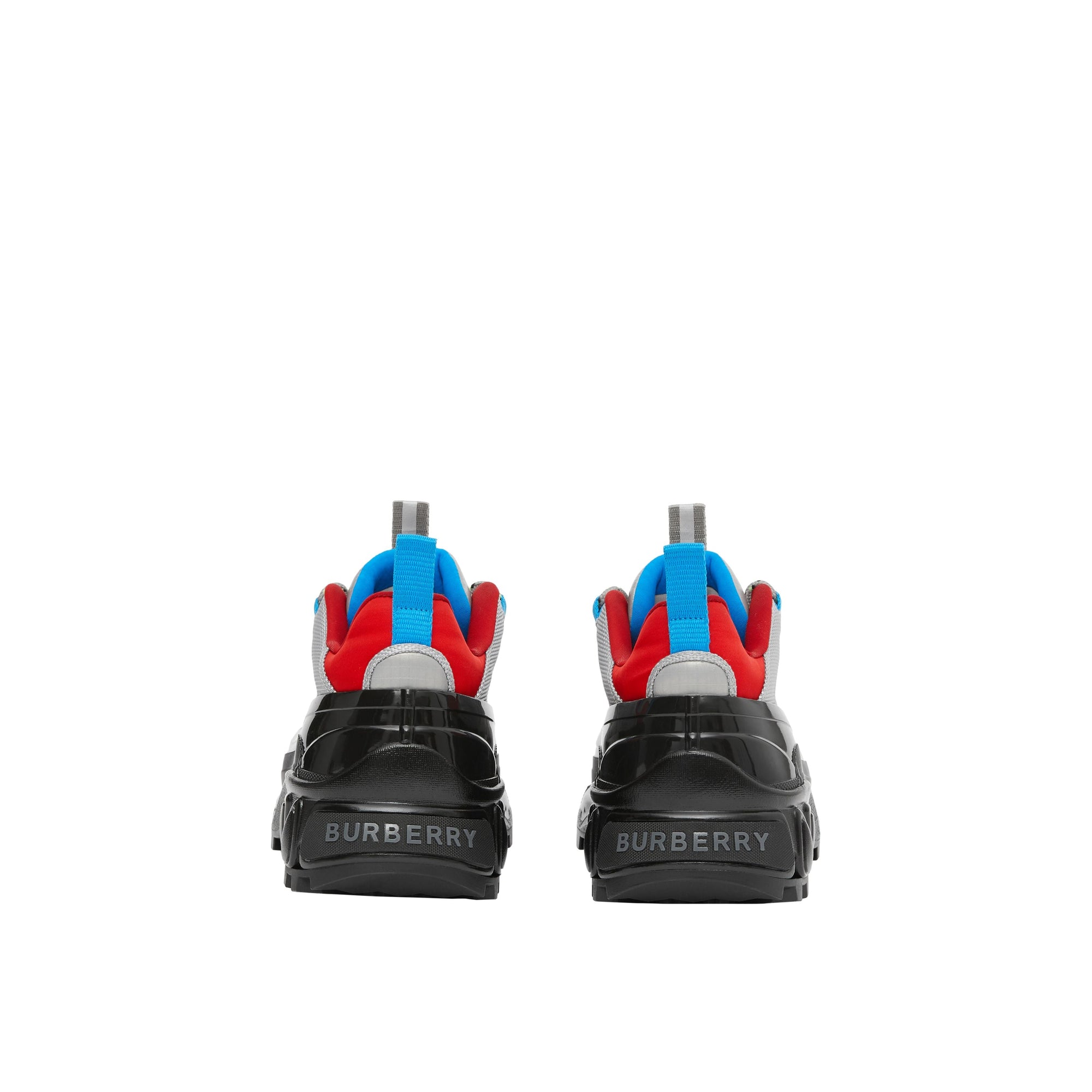 Sneakers arthur en nylon et cuir velours - Gris & rouge