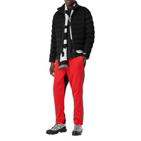 BRIGHT RED Pantalon de survêtement en jersey et néoprène à rayures