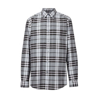 LT SKY BLUE IP CHCK Chemise en popeline de coton check