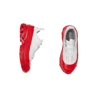 Sneakers arthur en nylon et cuir velours - Blanc & rouge
