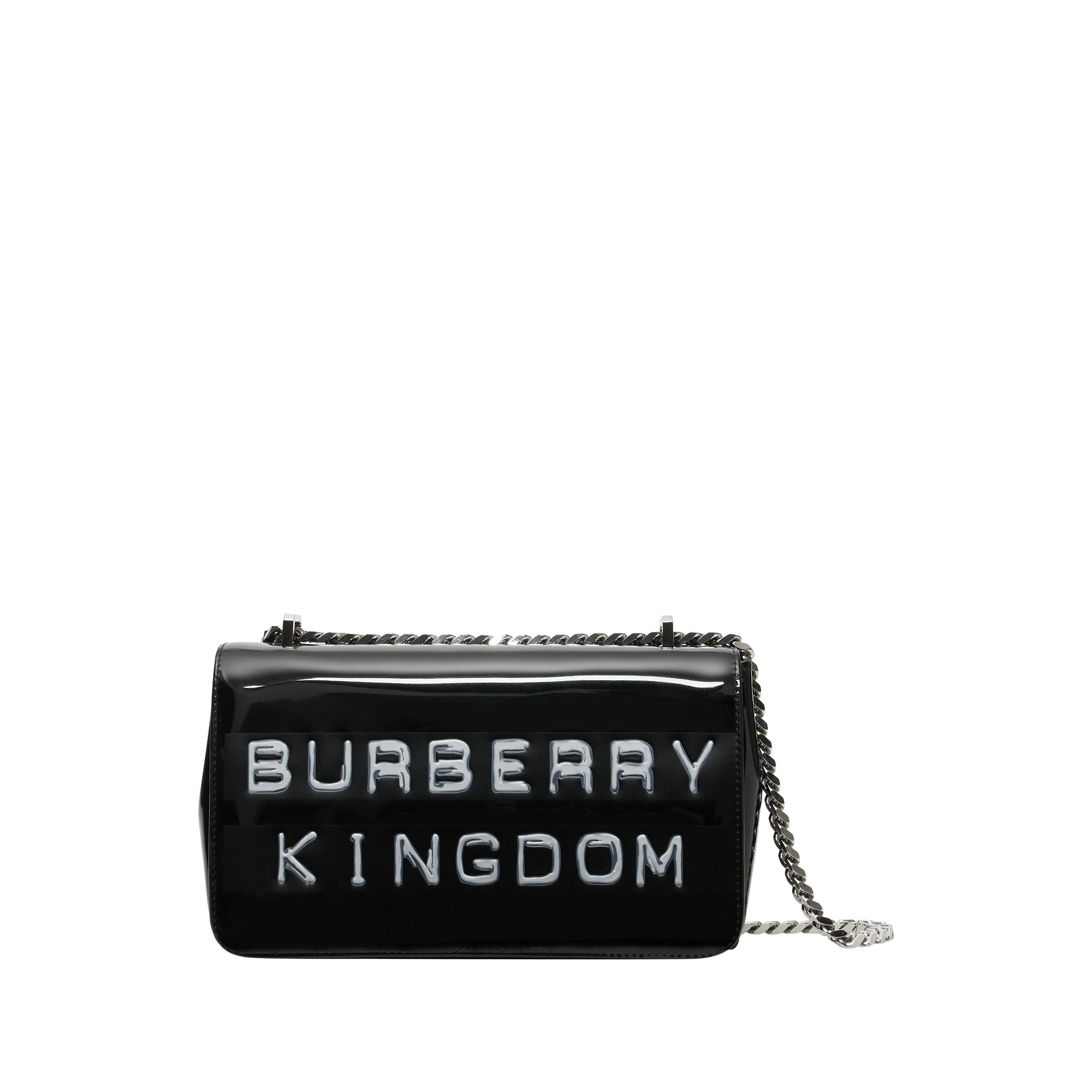 Petit sac lola effet vinyle avec imprimé ruban adhésif - Noir