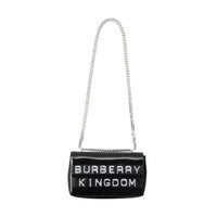 Petit sac lola effet vinyle avec imprimé ruban adhésif - Noir