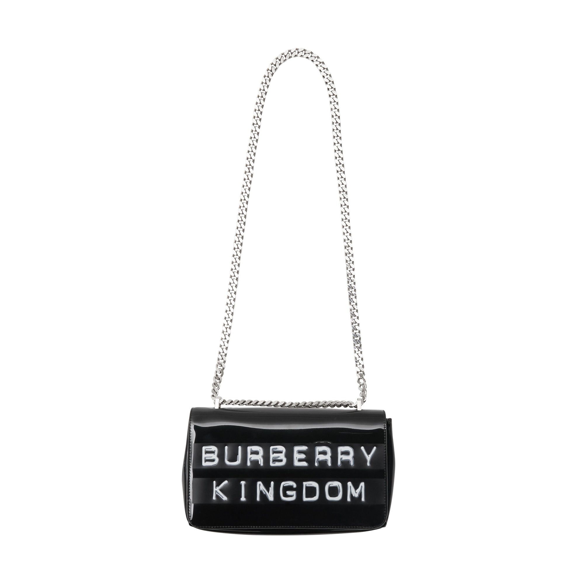 Petit sac lola effet vinyle avec imprimé ruban adhésif - Noir