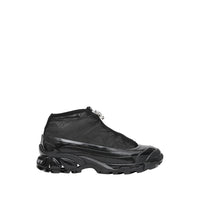 Sneakers arthur en nylon et cuir velours avec mesh - Noir & blanc